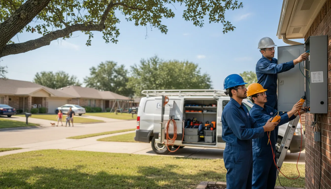 Certified electrician providing emergency electrical services in Readlyn, IA